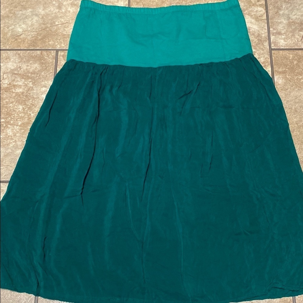 Johnny Was Vintage A-Line Pleated Large Midi Skirt ‘80’s Retro Vibrant
